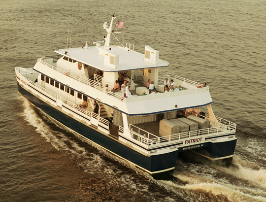 Ferry ride to Bald Head Island