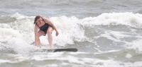 Surfing at the Folly Beach Washout