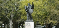 Fort Sumter Statue at White Point Gardens in downtown Charleston